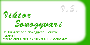 viktor somogyvari business card